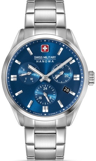Swiss Military Hanowa Roadrunner Advanced Silver Stainless Steel Bracelet SMWGK0005602