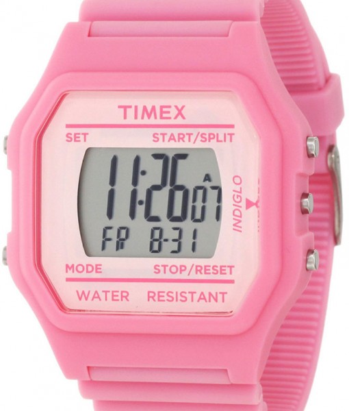 TIMEX 80 Jumbo Pink Digital Sports Watch T2N104