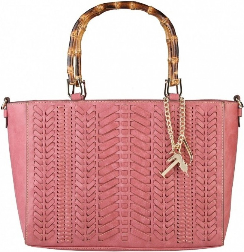 Γυναικεία τσάντα ώμου Trussardi σε ροζ χρώμα code gktj75b262-32-1507