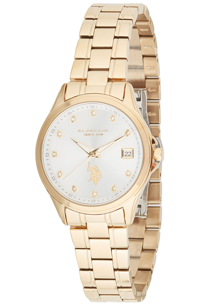 U.S. Polo Assn. Louise Crystals Gold Stainless Steel Bracelet USP8341YG