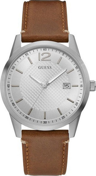 GUESS Brown Leather Strap W1186G1