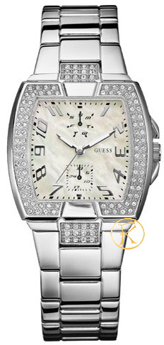 GUESS Stainless Steel Crystal Ladies Calendar W15055L1