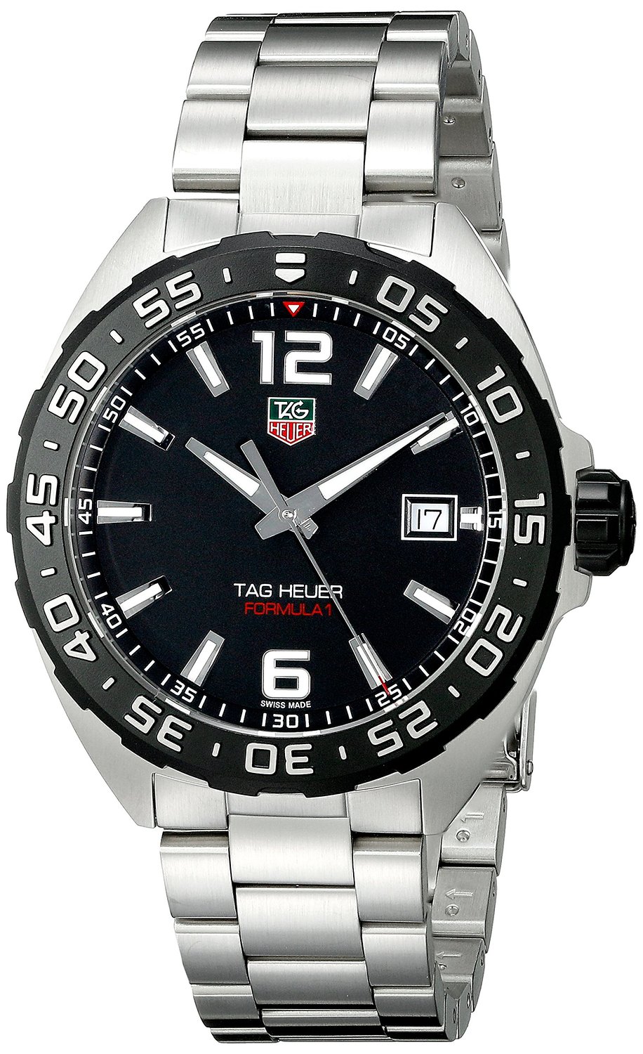 tag heuer formula 1 black dial men's watch