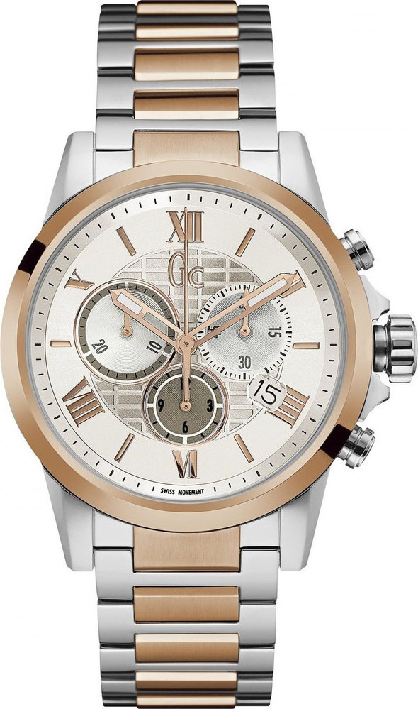 GUESS Collection Two Tone Stainless Steel Chronograph Y08008G1