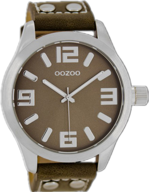 OOZOO Timepieces XL Brown Leather Strap C1064