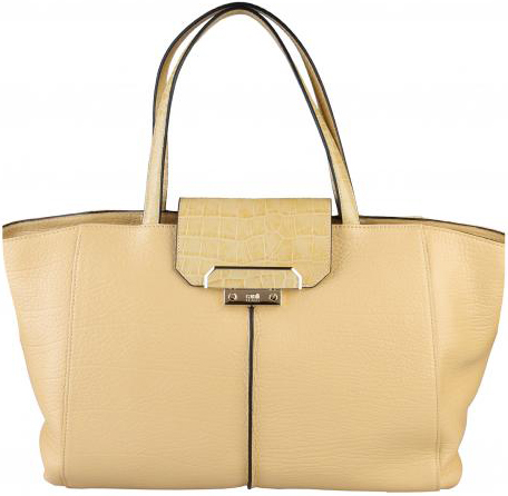 Γυναικεία τσάντα Cavalli δερμάτινη  σε ανοιχτό κίτρινο χρώμα  code gkcfv.006-1507