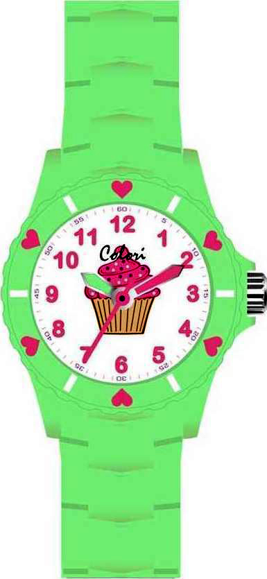 Colori Kids Green Rubber Strap CLK061