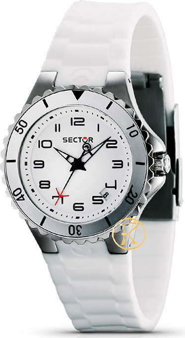 SECTOR 175 White Rubber Strap Men R3251111445