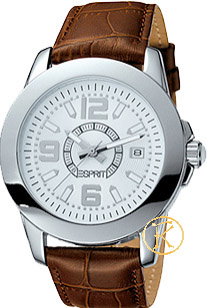 ESPRIT Orbit Brown Leather Strap  ES102372001