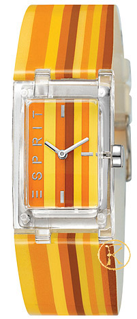 ESPRIT Houston Orange ice Colourful Rubber Strap  ES103362005