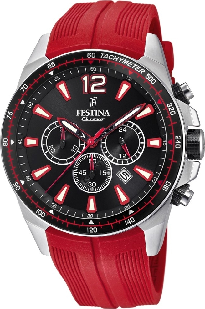 Festina red watch