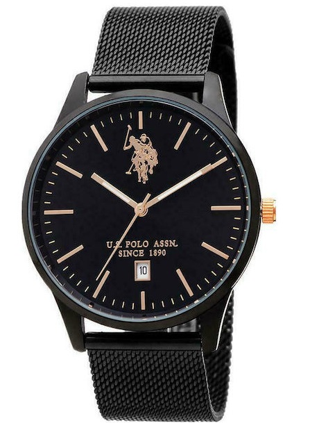 U.S. Polo Assn. Black Stainless Steel Bracelet USP4946RG