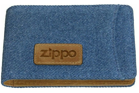 Zippo Δερμάτινο Ανδρικό Πορτοφόλι Καρτών Μπλε 2007143