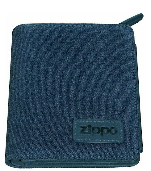 Zippo Δερμάτινο Ανδρικό Πορτοφόλι Μπλε 2007145