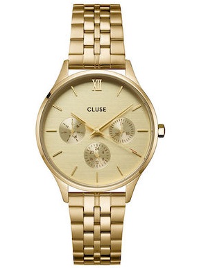 Cluse Minuit Gold Stainless Steel Bracelet CW10701