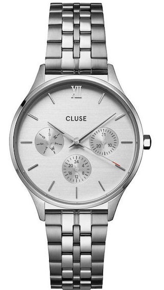 Cluse Minuit Silver Stainless Steel Bracelet CW10703