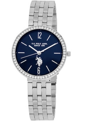 U.S. Polo Assn. Rose Silver Stainless Steel Bracelet USP8275BL