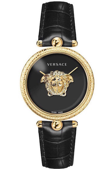 Versace Palazzo Black Leather Strap VECO02722