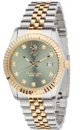 U.S. Polo Assn. Audrey Two Tone Stainless Steel Bracelet USP8357GR