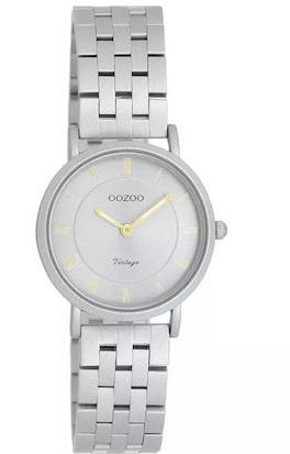Oozoo Vintage Silver Stainless Steel Bracelet C20374