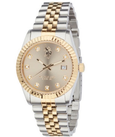 U.S. Polo Assn. Audrey Two-Tone Stainless Steel Bracelet USP8355YG