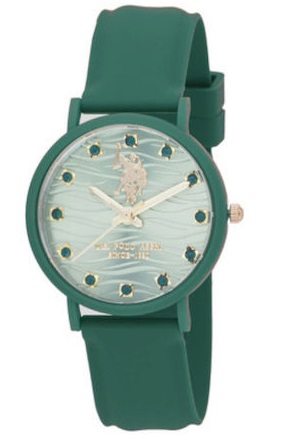 U.S. Polo Assn. Lucy Green Rubber Strap USP8268GR