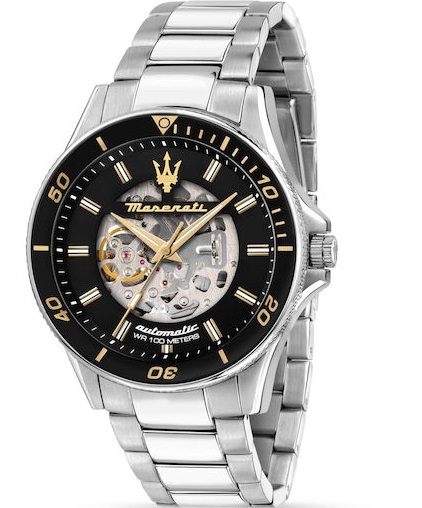 Maserati Sfida Crystals Automatic Silver Stainless Steel Bracelet R8823140014