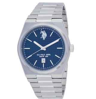 U.S. Polo Assn. Silver Stainless Steel Bracelet USP7252BL