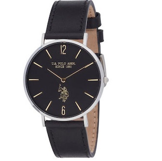 U.S. Polo Assn. Austin Black Leather Strap USP7262BK