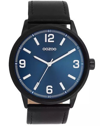 Oozoo Timepieces Black Leather Strap C11502