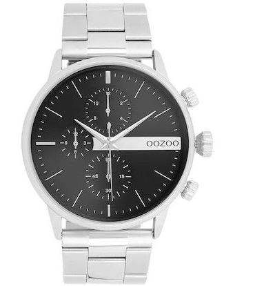 Oozoo Timepieces Silver Metallic Bracelet C11511