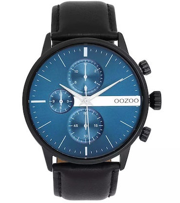 Oozoo Timepieces Black Leather Strap C11510