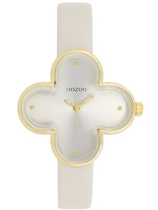 Oozoo Timepieces Beige Leather Strap C11521