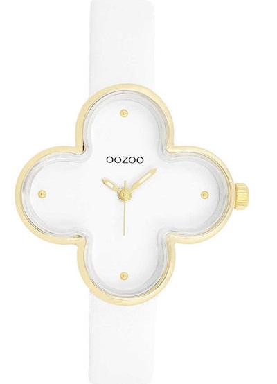 Oozoo Timepieces White Leather Strap C11520