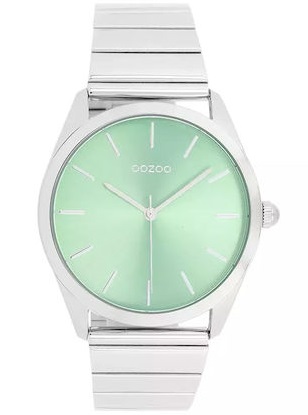 Oozoo Timepieces Silver Metallic Bracelet C11516
