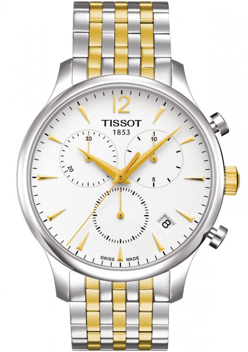 Tissot T-Classic Tradition Two Tone Stainless Steel Chronograph T063.617.22.037.00