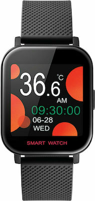 DAS-4 smartwatch SL44 50231 Black Rubber Strap