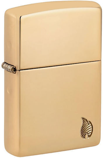 Zippo Armor® High Polish Brass Flame Design 46397