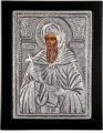 Εικόνα "Άγιος Αντώνιος" σε μαύρο ξύλο με επικάλυψη από φύλλο ασήμι 925 ΚΩΔ. 106 30Χ40εκ.