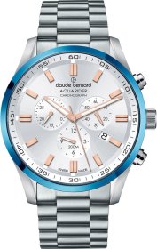 Claude Bernard Aquarider Chronograph  Mens Watch 10222-3MBU-AIR