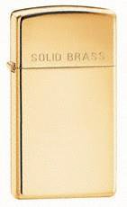 Zippo Αναπτήρας Slim  Slim Solid Brass 1654