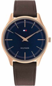 Tommy Hilfiger Griffin Brown Leather Strap 1710466