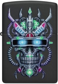 Zippo Cyber Skull Design 48516
