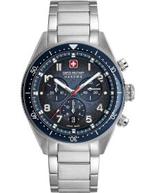 Swiss Military Hanowa Greyhound Chronograph Silver Stainless Steel Bracelet SMWGI0003804