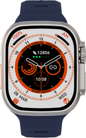 DAS.4 Smartwatch SU08 Ivory dial and blue silicone strap 203065022