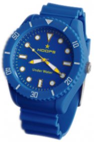 Hoops Under Water Blue Rubber Strap 2479M03