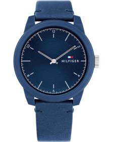 Tommy Hilfiger Denim Blue Leather Strap 1710543