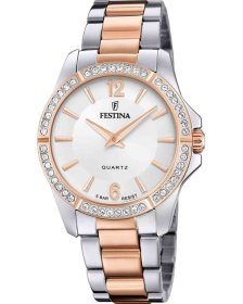 Festina Crystals Two Tone Stainless Steel Bracelet F20595/1