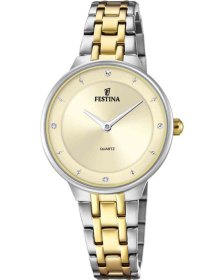Festina Crystals Two Tone Stainless Steel Bracelet F20625/2