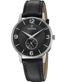 Festina Black Leather Strap F20566/4